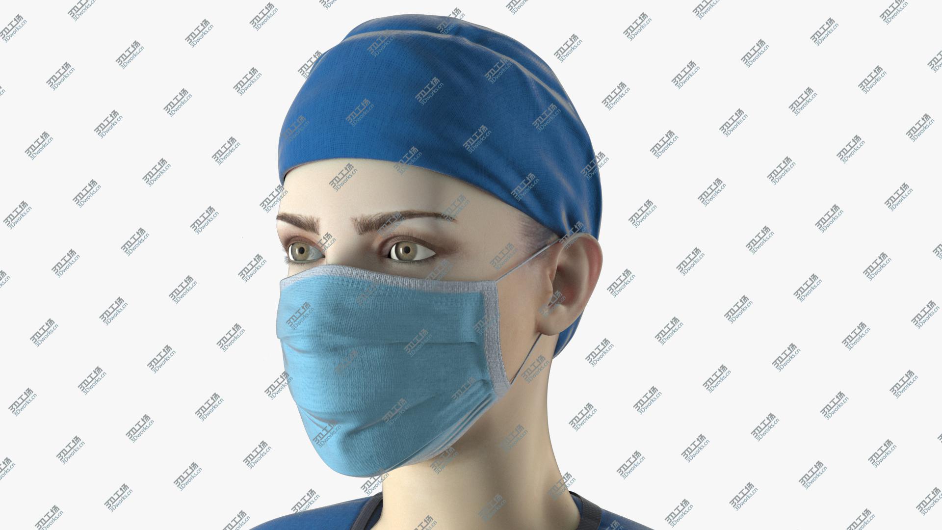 images/goods_img/2021040164/3D Female Nurse in PPE with Surgical Mask model/4.jpg